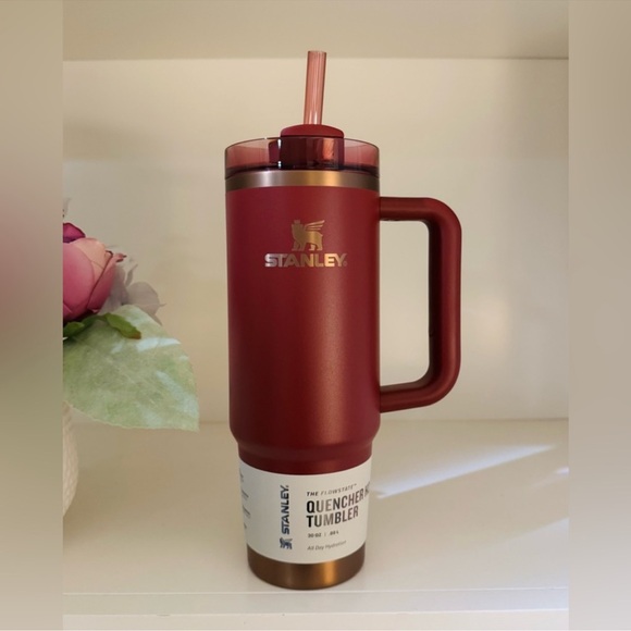 🎉LAST CHANCE🎉Stanley Quencher H2.O Flowstate Tumbler 30oz Glided Pomegranate - Picture 3 of 15